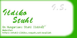 ildiko stuhl business card